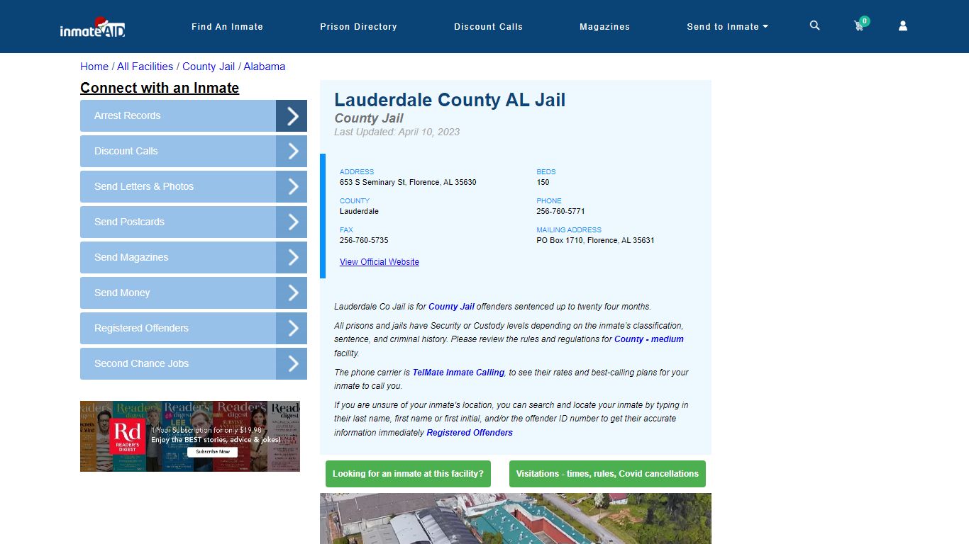 Lauderdale County AL Jail - Inmate Locator - Florence, AL